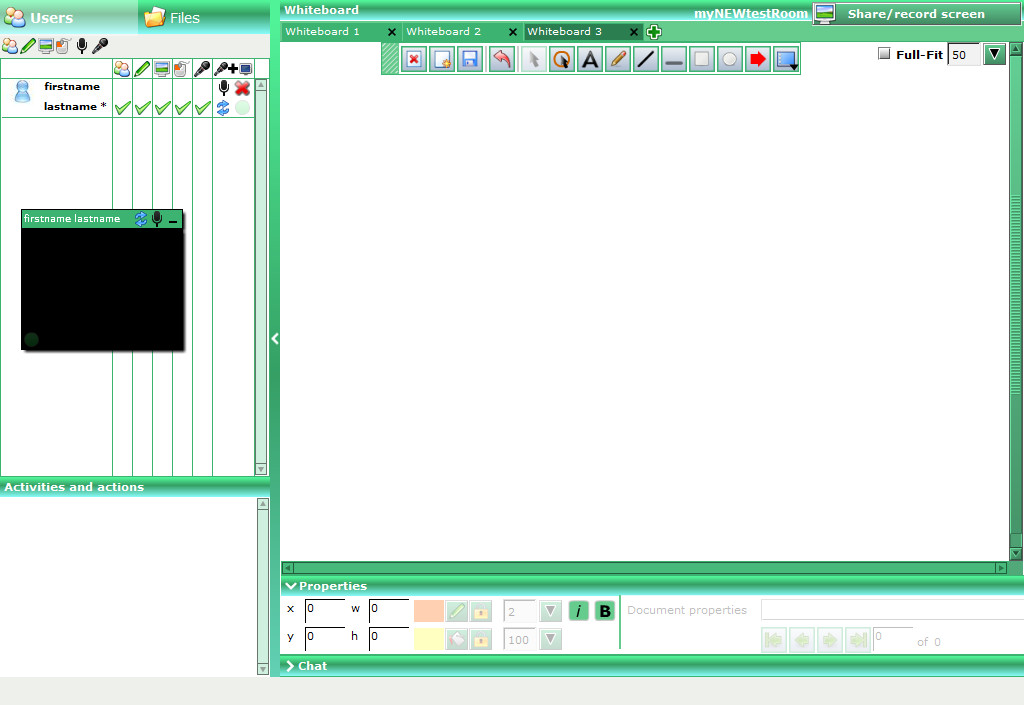 Web Browser based Audio and Video Conferencing ttt